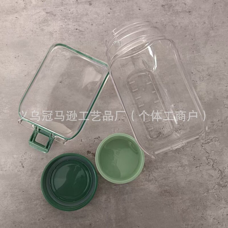 亚马逊热销 沙拉收纳罐 Salad Pod 厨房水果蔬菜多功能便携收纳瓶|undefined