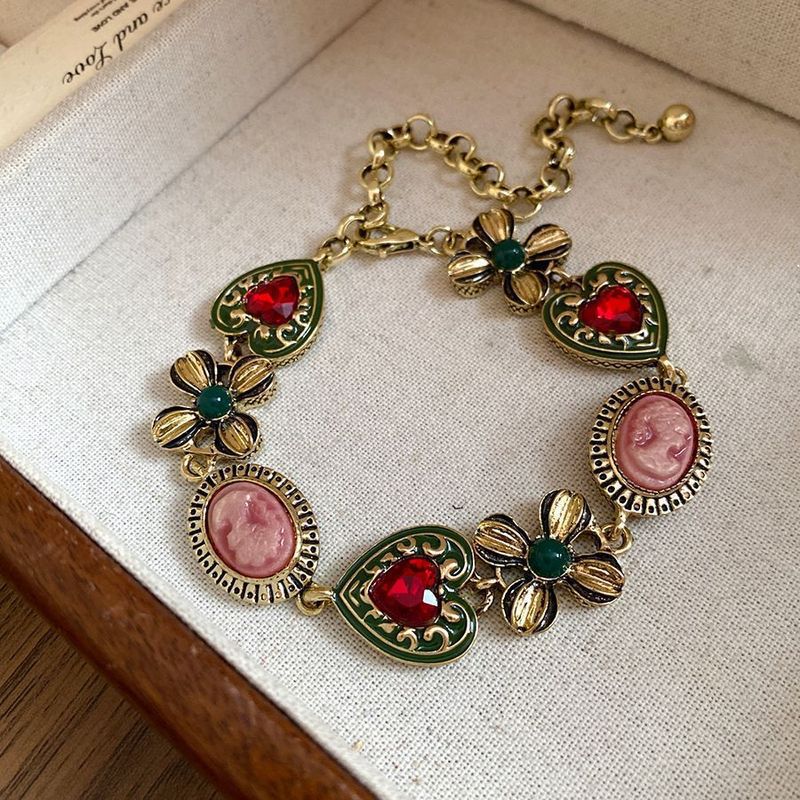 Medieval vintage diamantes geométricos oval pendientes collar ligero lujo nicho cadena clavícula juegos de joyería retro
