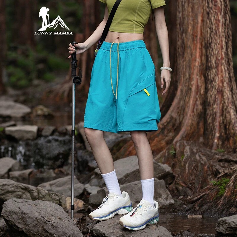 High-end women's workwear shorts 2026 new summer thin outdoor ice silk quick-dry casual sports hiking shorts High-end women's workwear shorts 2026 new summer thin outdoor ice silk quick-dry casual sports hiking shorts