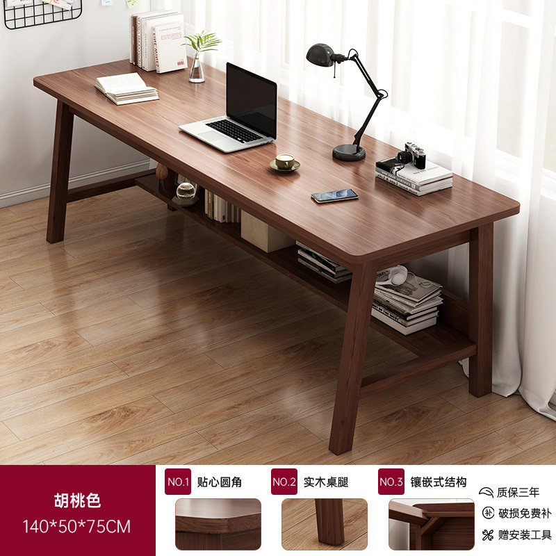Mesa de escritorio estrecha de pierna de madera sólida dormitorio rectangular para estudiantes estudio escritorio de escritorio escritorio de oficina escritorio de computadora escritorio