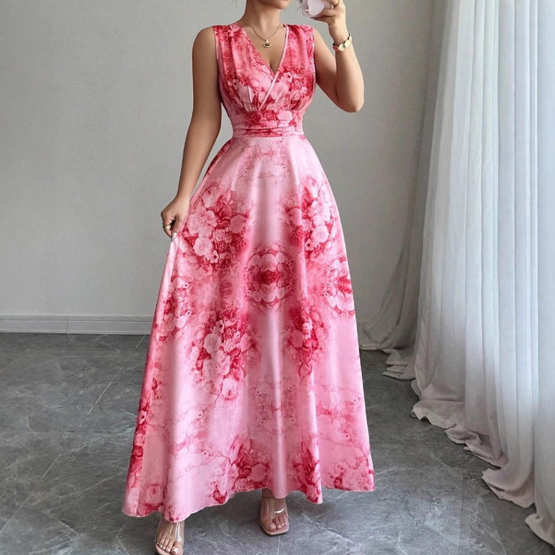 Beach Dress Bohemian Long Dress Coat Women's Summer 2025 New Style Waist Slimming Seaside Vacation Dress Beach Dress Bohemian Long Dress Coat Women's Summer 2025 New Style Waist Slimming Seaside Vacation Dress