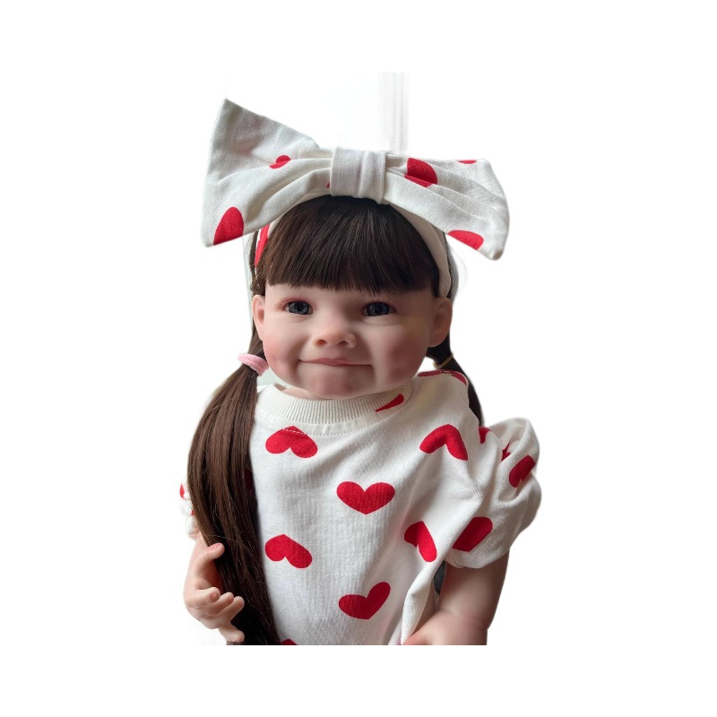 (2개) LITTLERSLOVE 55CM 풀 접착제 웃는 얼굴 시뮬레이션 중생 인형  국경 전자 상거래 공급