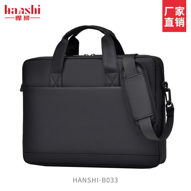Fashionable Men's Business Shoulder Bag High-end Sense Women Commuter Portable Laptop Bag Waterproof Briefcase
