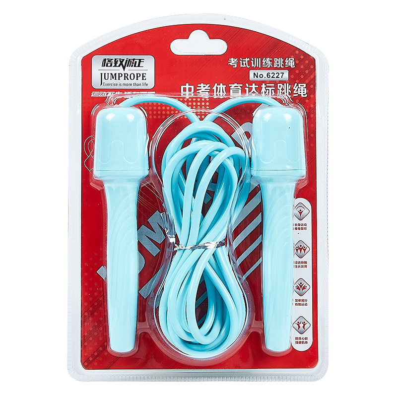 6227 entrenamiento de la prueba física del estudiante saltar la cuerda macaron color saltar la cuerda longitud de la cuerda ajustable examen deportivo de los niños competencia