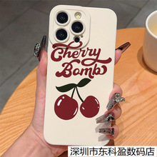 少女心樱桃适用于iPhone16PROMAX苹果11/12/13/14/15Promax手机壳