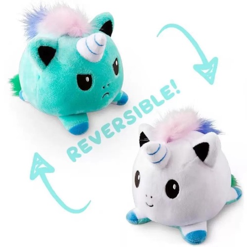Cute Two-Sided Reversible Cat Plush Toy, Dog, Turtle, Unicorn Children's Gift, Reversible Figurine Wholesale