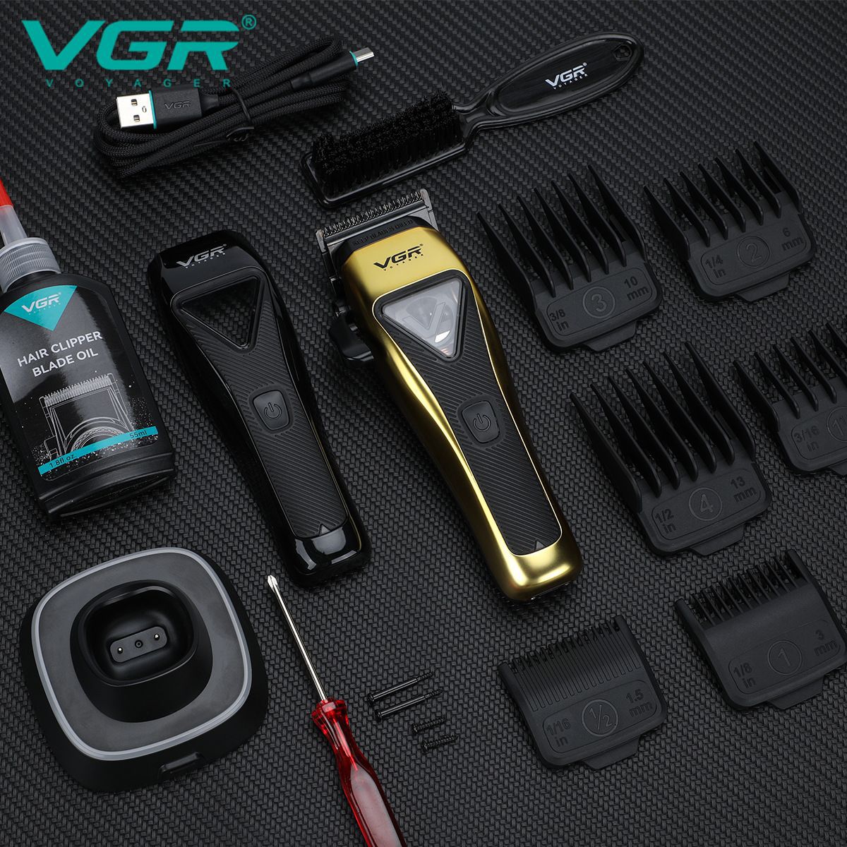 Tagliacapelli professionale da uomo ricaricabile con base a levitazione magnetica, qualità da salone, per uso domestico. Nuovo._voghion.com