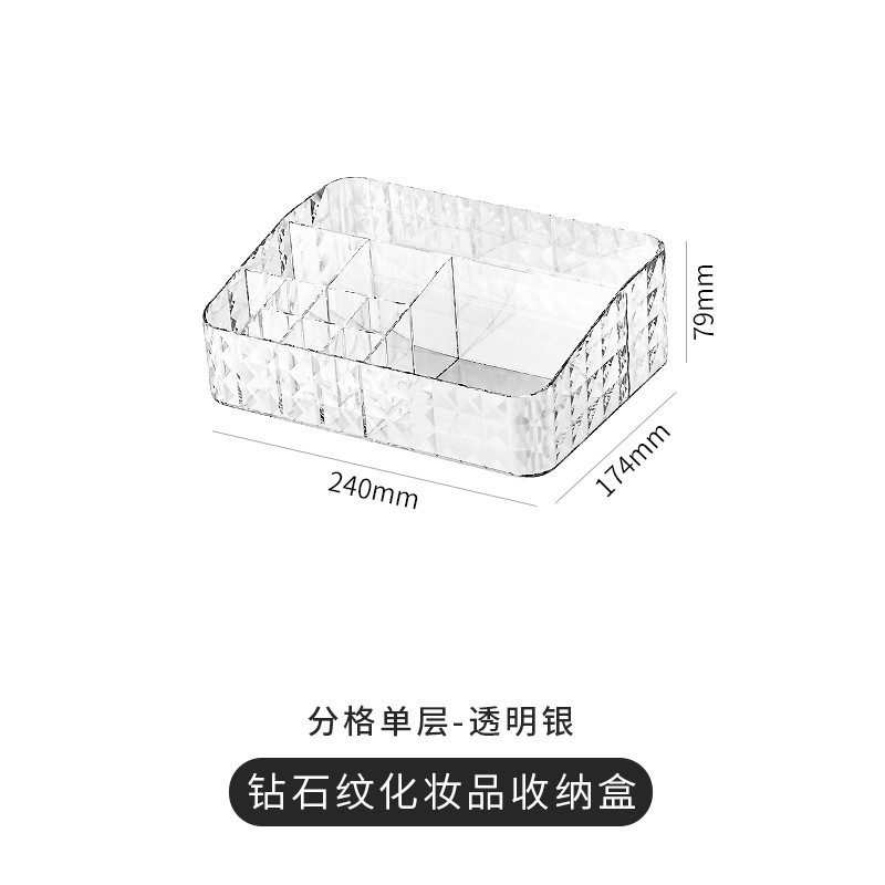 化粧品収納ボックス防塵透明デスクトップドレッシングテーブル口紅スキンケア製品収納ラック|undefined