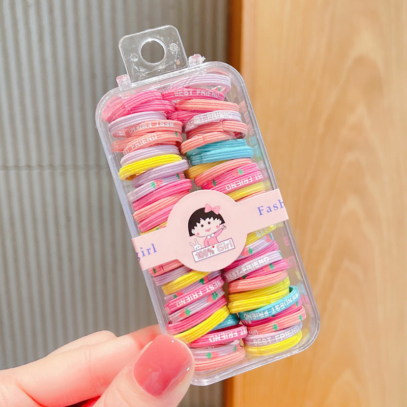 Fashion Multicolor Rubber Band Handmade Hair Tie 1 Set display picture 25