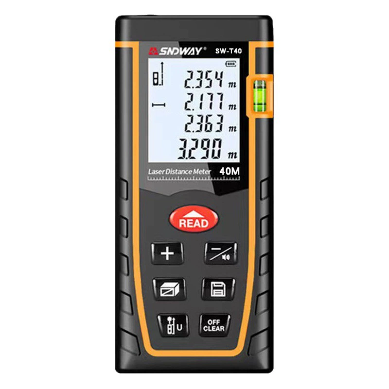 Лазерный дальномер SNDWAY SW-T100/T40, инфракрасный дальномер, рулетка, цифровая линейка