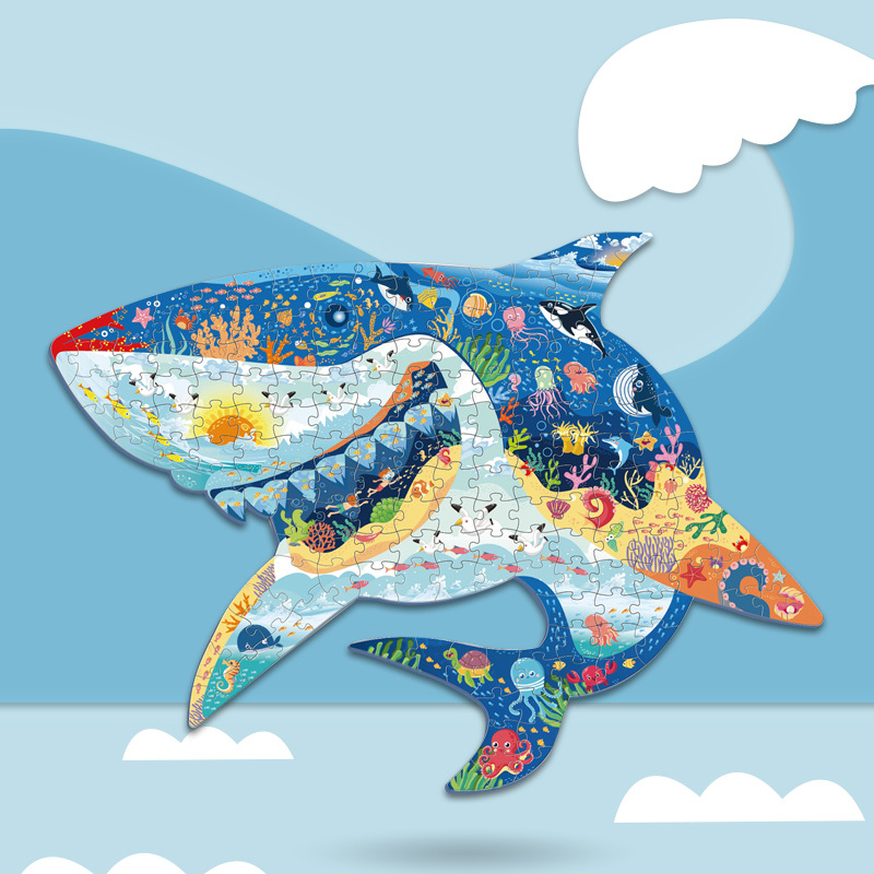 Rompecabezas de niños educación temprana juguetes educativos kindergarten regalo grande rompecabezas de papel de dibujos animados al por mayor