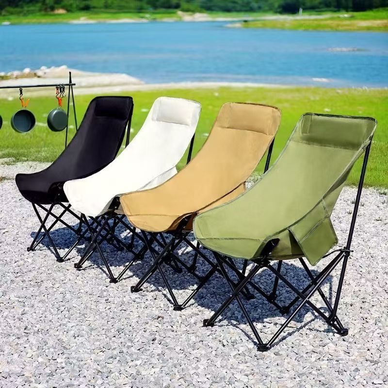 Outdoor Folding Chair with Free Shipping, Portable Art Sketching Fishing Chair, Travel Camping Portable High-Back Moon Chair