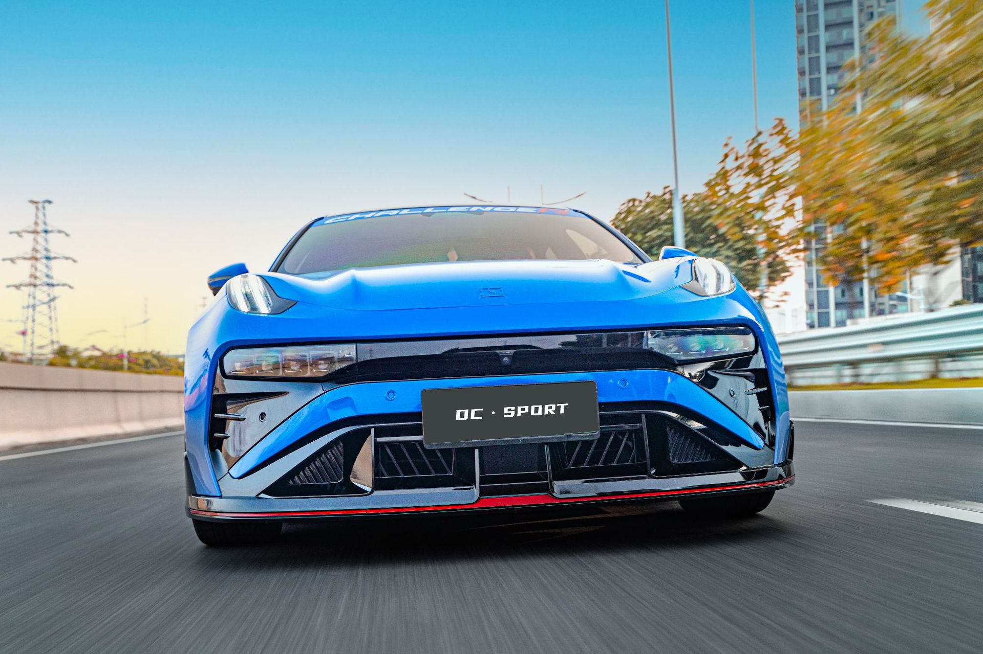 Suitable for 21-26 model Zeekr 001 DC model wide-body modification front spoiler, side skirts, rear lip, and sporty rear wing kit