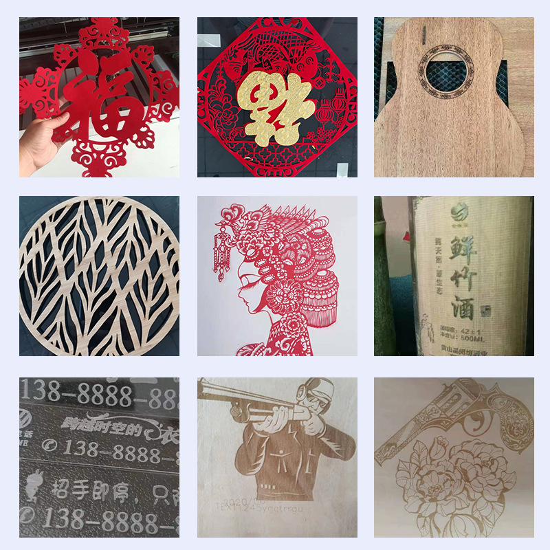 1610 accesorios de ropa de cuero de tela de corte láser máquina de supresión de la máquina de corte láser de juguete de peluche