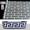 Aluminum film bottom [thickened style] Internal special supply horizontal plate cultural bricks 60cm*10 meters + backline 10 meters