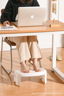 Folding footstool office home desk foot pad massage artifact baby elderly toilet special non-slip pedal