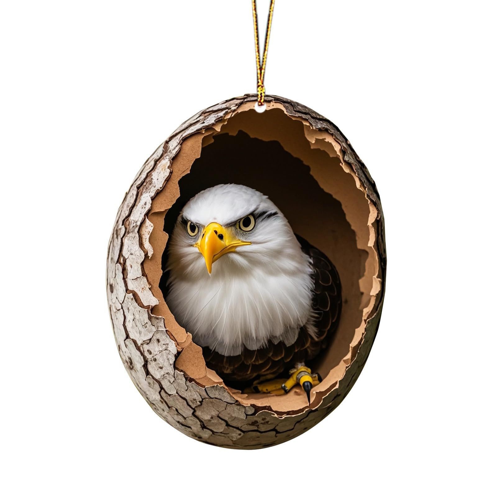 Nuevos búhos transfronterizos perros decoraciones de Navidad colgantes de árbol de Navidad colgantes de impresión plana 2D acrílico