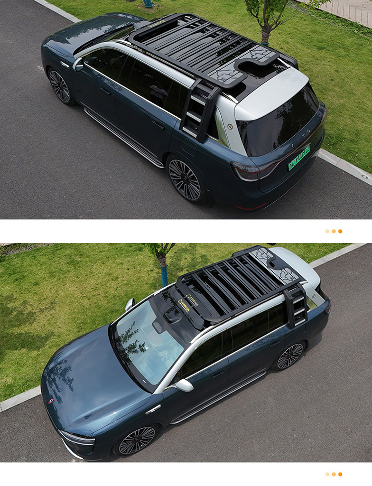 Ask the world M9 roof rack roof frame ladder school bag side account equipment box mountain step curve roof platform travel ladder