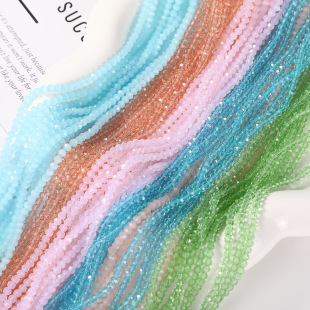 Wheel flat beads crystal cut crystal beads loose beads glass beads handmade diy beaded clothing accessories accessories accessories