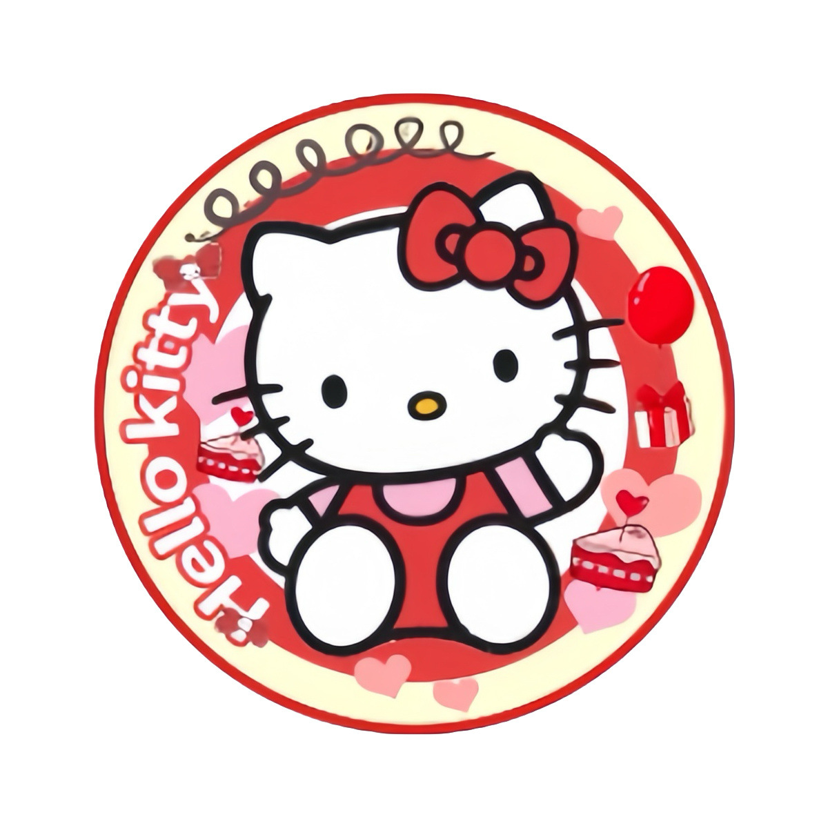 [Bolsa] dibujos animados Sanrio pequeño espejo redondo mini portátil de estaño espejo unilateral con espalda tarjeta espejo de bolsillo