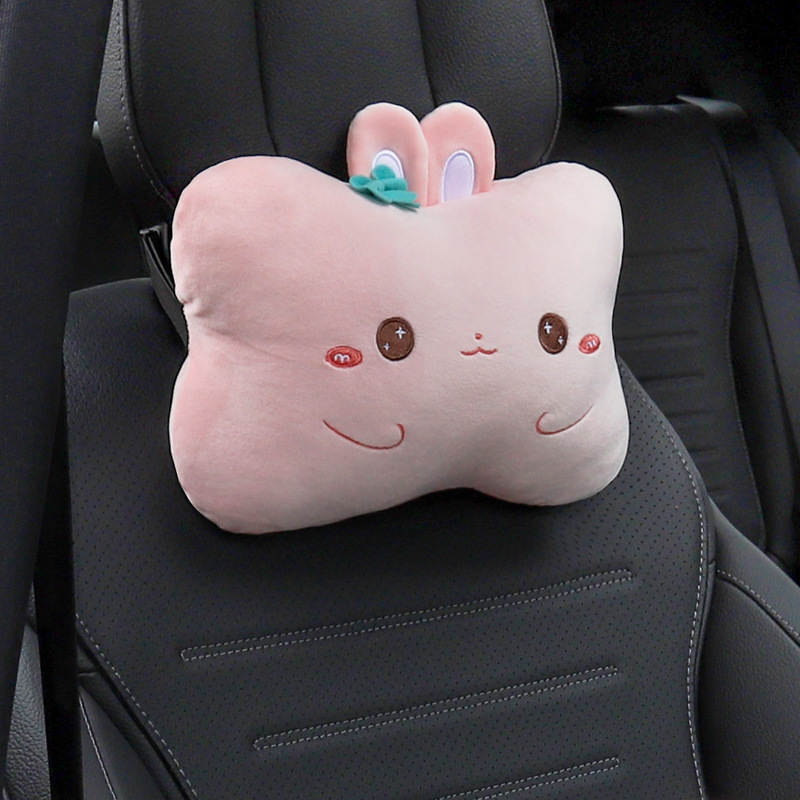 Miaotianxia auto reposacabezas almohada para el cuello cuatro estaciones almohada de cintura universal almohada de asiento interior lindo de dibujos animados