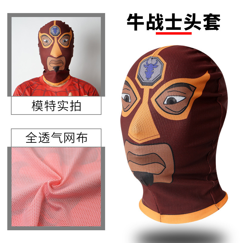 スパイダーマンの頭のカバーの子供の男の子のアイマスクのマスクの漫威の英雄の出演服は通気性があります。|undefined
