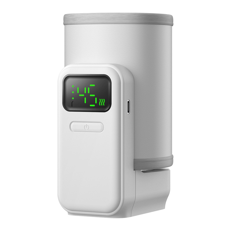 Cubierta de aislamiento de botella de leche de carga inalámbrica USB calefacción al aire libre temperatura constante noche leche caliente batidora universal