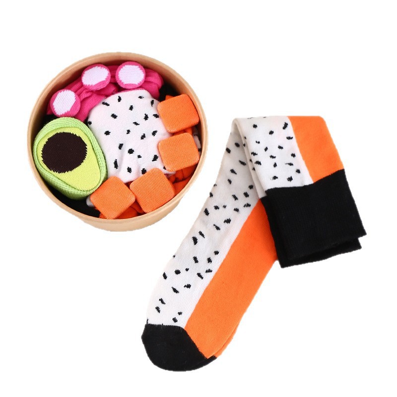 Creatividad transfronteriza Amazon calcetines de mujer antiolor sudor paneles de fruta caja de regalo calcetines de algodón otoño invierno calcetines para hombres y mujeres image 6
