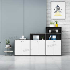 办公室文件柜矮柜档案资料柜储物柜打印机柜收纳置物柜木质隔断柜