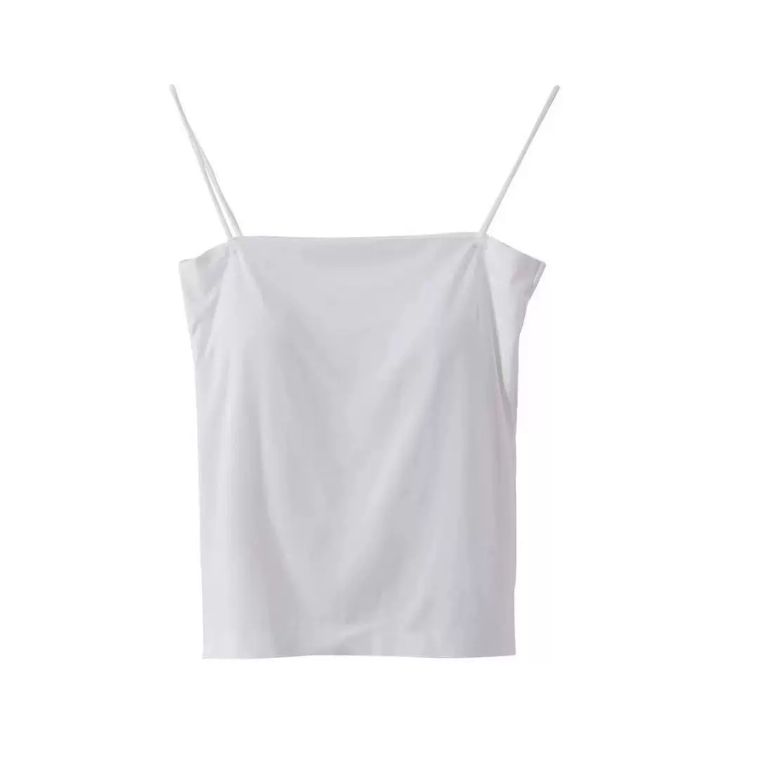 Танк-бюстгальтер беспроводной, топ с removable breast pads и тонкими лентами