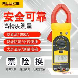 福禄克数字钳形表F312高精度万用表电流钳全自动交直流F319电流表