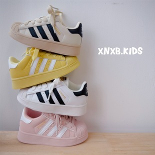 Autumn 2025 New Children's Shoes Boys Retro Shell Head Sports Casual Shoes Korean Fashion Trendy Girls' Sneakers