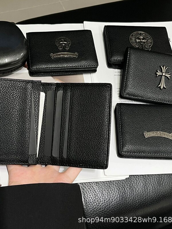 黑色竖款皮质名片包 简约皮质名片夹 商务随身黑色卡包多功能女款|undefined