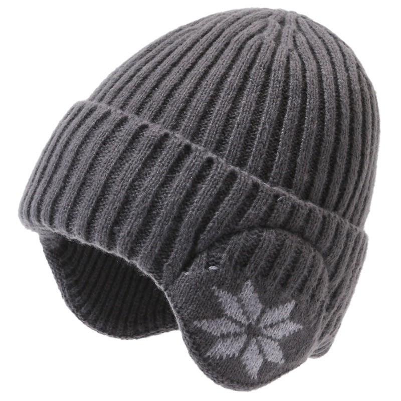 Neue heiße verkaufende Winter-heiße Art-warme gestrickte Wollmütze-Männerplüsch-verdickte Gehörschutz-Hut-Kinderkoreanische Version des großen Stirnband-Mode_voghion.com