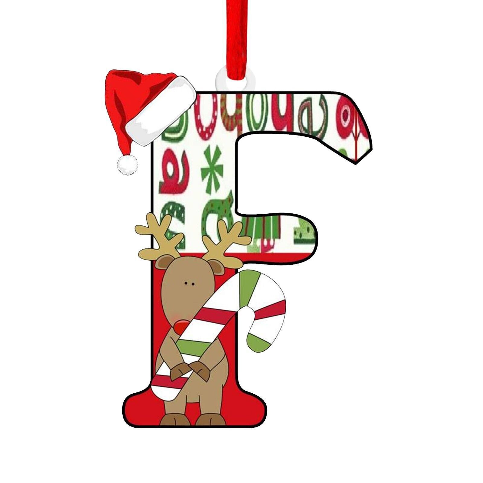 Nuevo alfabeto inglés creativo transfronterizo acrílico plano árbol de Navidad decorativo regalo de decoración de fiesta image 11