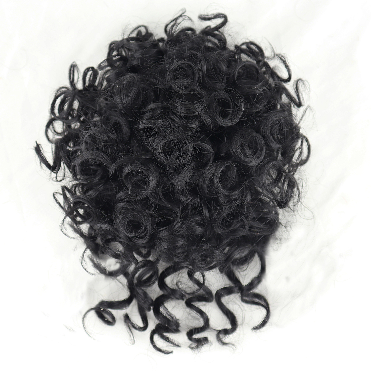 Curly wave pincha de cabello africano desordenado rollo cuerda de dibujo cola de caballo peluca sintética extensión adornamiento para el cabello