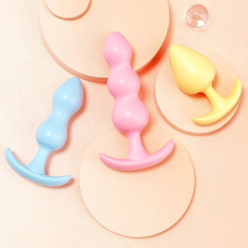 Long-Lasting Anal Plug, Adult Novelty Sex Toy, Portable Anal Female Masturbator, Alternative Bead Toy for Stimulation