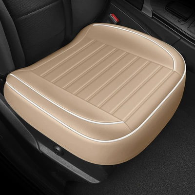 Daifa wholesale perforated full leather all-inclusive non-backrest monolithic car seat cushion four seasons universal rear seat cover seat cushion (Seat cushion, seat cover) - elegant-rice-square-mat-universal
