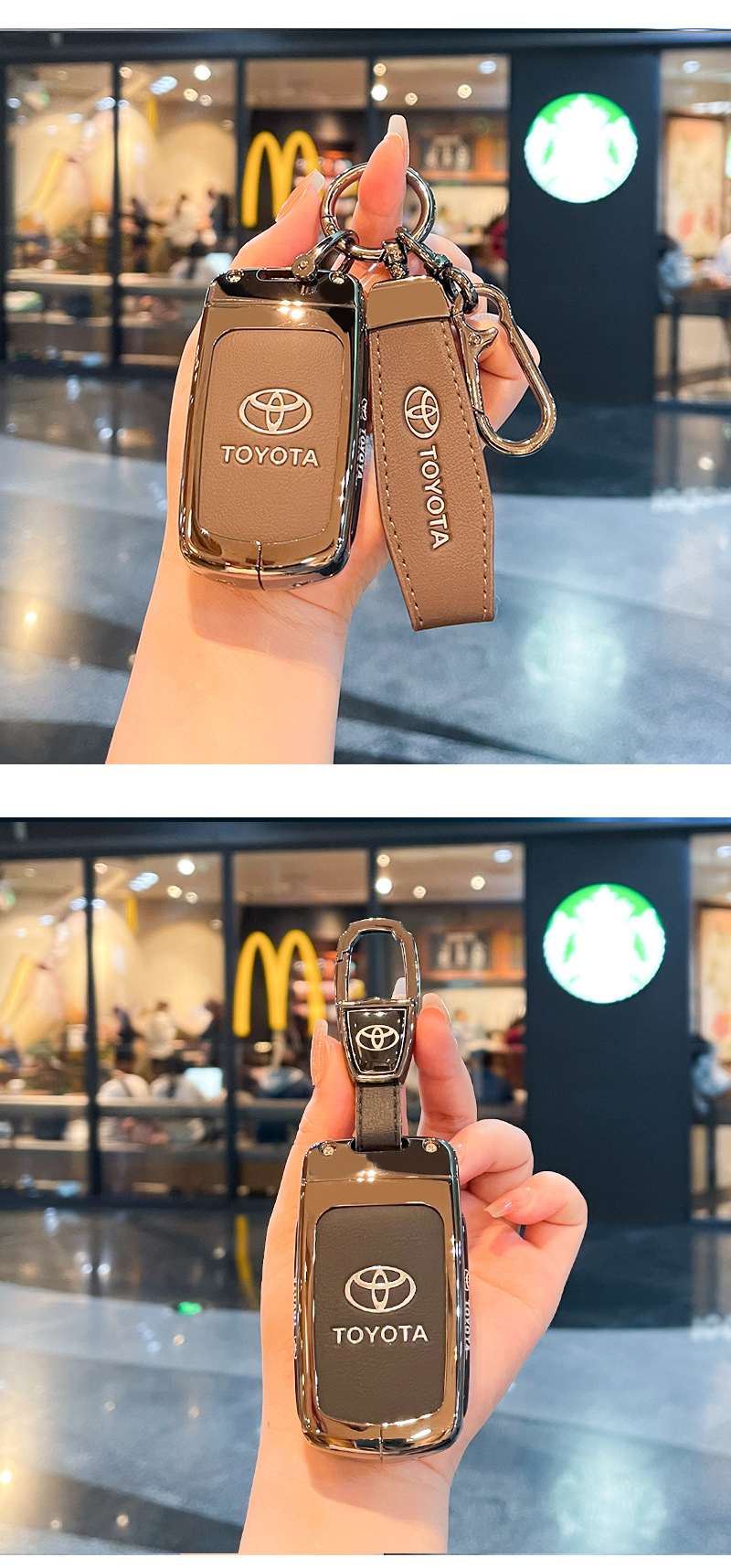 Suitable for Toyota Old Camry Key Cover Highlander Prius Prius 86 Reiz Domineering Car Bag Buckle Shell
