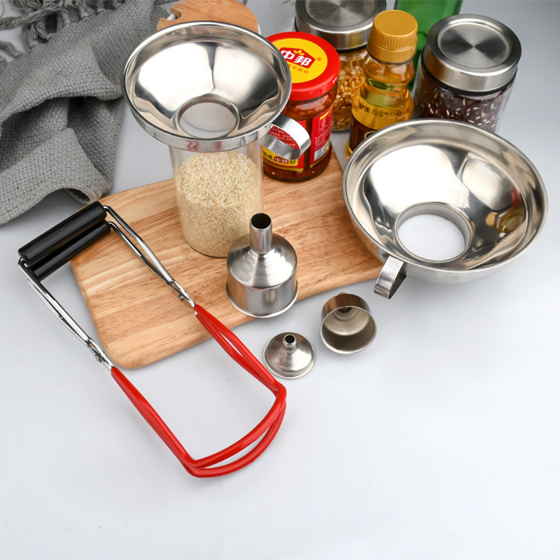 Directo de fábrica anti-escaldadura puede alicates clip antideslizante puede alicates de elevación puede dispositivo de elevación mermelada haciendo embudo traje