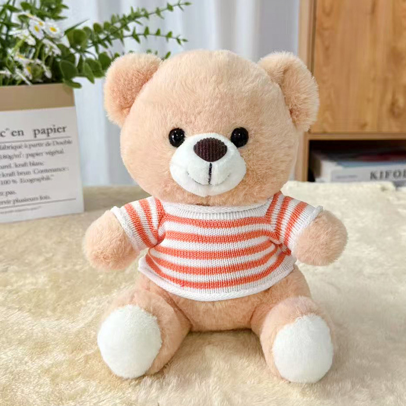 Suéter transfronterizo Teddy Bear muñecas muñecas juguetes de peluche actividad de publicidad LOGO impresión regalos de graduación escolar