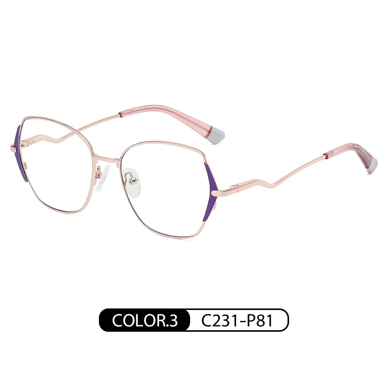 Gafas de moda de comercio exterior marco gafas lisas de moda de mujer JS8629 celebridad de Internet ins estilo miopía gafas de luz anti-azul