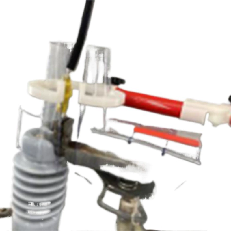 Lightning shield for live operation, drop arrester transparent protective shield for non-power operation