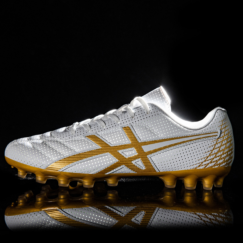 Zapatos de fútbol para hombres y mujeres estudiantes adolescentes AG clavos largos entrenamiento de carreras de clavos al por mayor tecnología ventilada para adolescentes