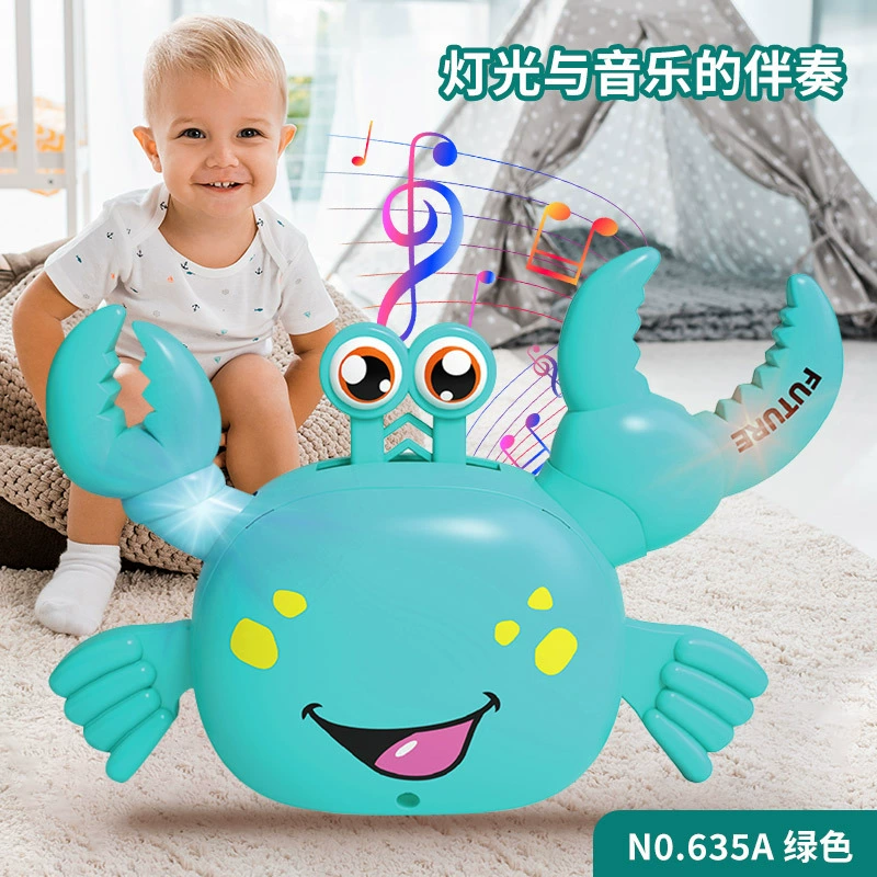 Electric dynamic induction automatic rotating music lightweight toy