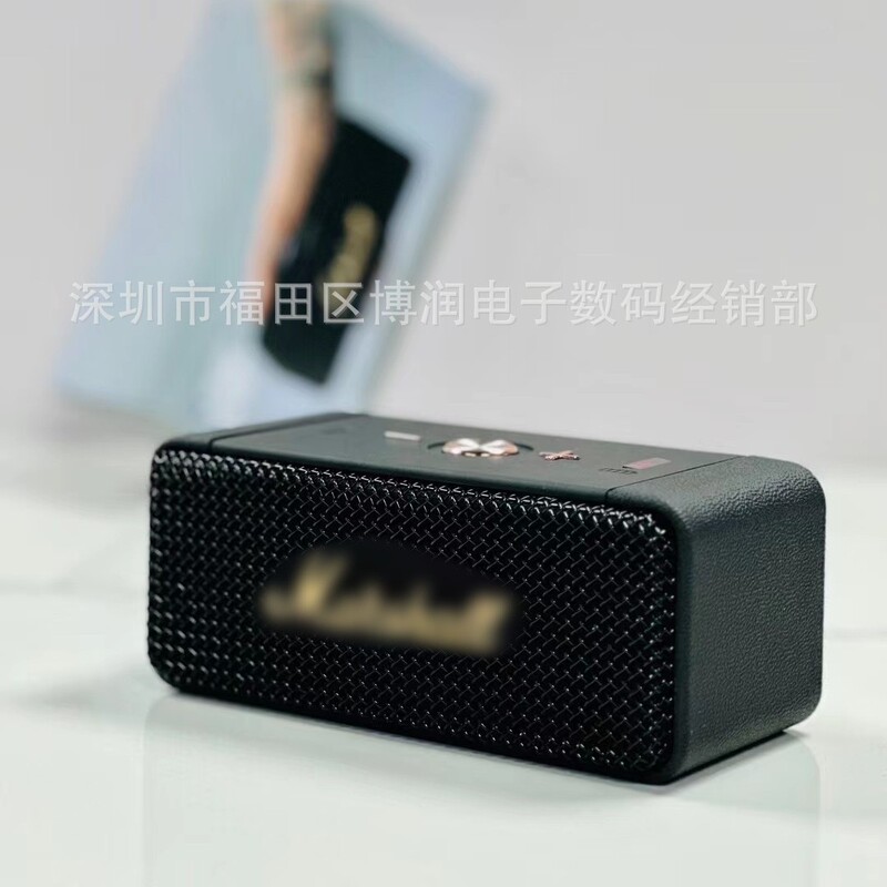 Cross-Border Emberton Marshall Same Style Desktop Cube Wireless Bluetooth Speaker with Heavy Bass and High Appearance