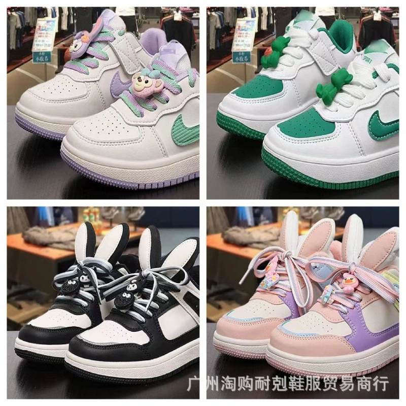 Nike Air Force 1, ремень для мужчин и женщин девочек, кроссовки, обувь, белые туфли, с маленькими медведями