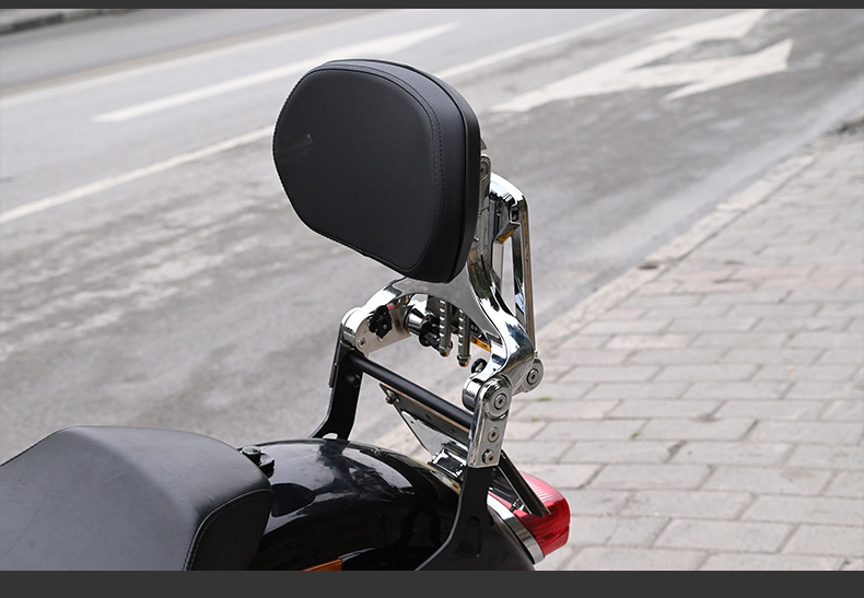 Suitable for Harley 883R, foldable backrest, motorcycle driver and passenger backrest, lumbar support, seat cushion, modification accessories