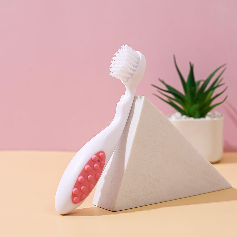 Traje de cepillo de Peine de nylon de dos colores para bebés Baño Cuidado del baño Cepillo de pelo suave para niños