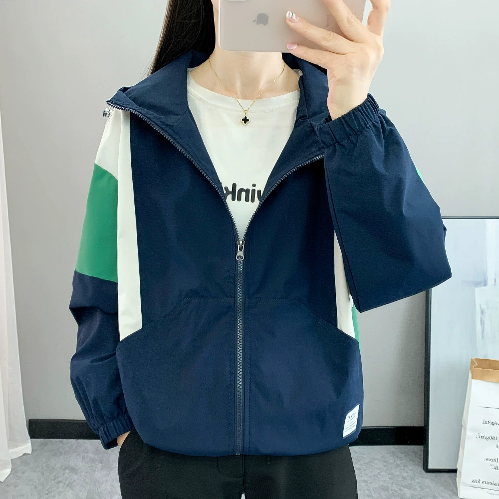 Travel windproof jacket with hood, keep warm set, climbing trench coat